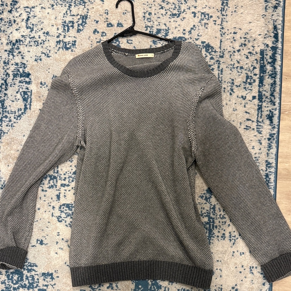 Gray Patterned Sweater